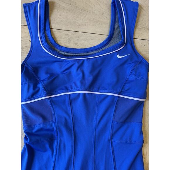 Serena Williams nike DUC Tennis dress S blue australian open 2012 Pleated Sheer - Picture 7 of 16